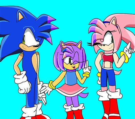 sonic y amy|sonic and amy's kid.